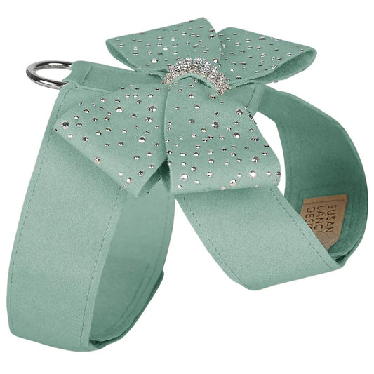 Silver Stardust Nouveau Bow Tinkie Dog Harness Mint