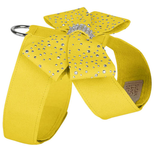 Silver Stardust Nouveau Bow Tinkie Dog Harness Sunshine